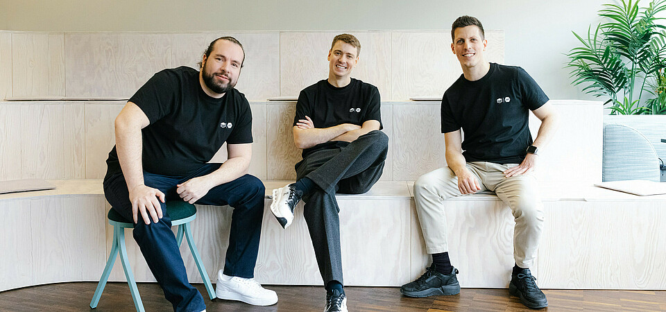 StackFuel Co-Founder and CTO, Stefan Berntheisel; Multiverse Founder and CEO, Euan Blair; StackFuel Co-Founder and CEO, Leo Marose
