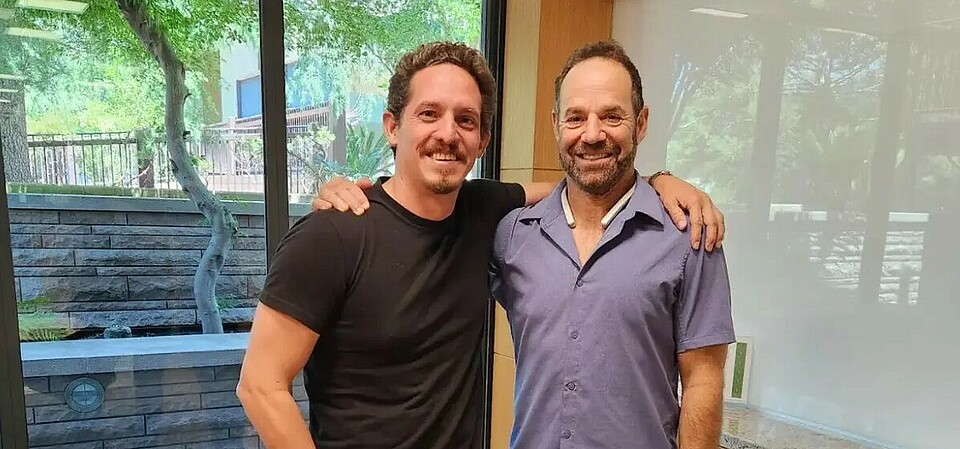 Peter Levine of a16z and Scott Chacon (on the left) at the GitButler Series A signing