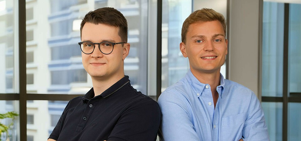 The Omria founders: Andrej Kazakov (COO/CTO) and Maximilian Schaber (CEO) The Omria founders: Andrej Kazakov (COO/CTO) and Maximilian Schaber (CEO)