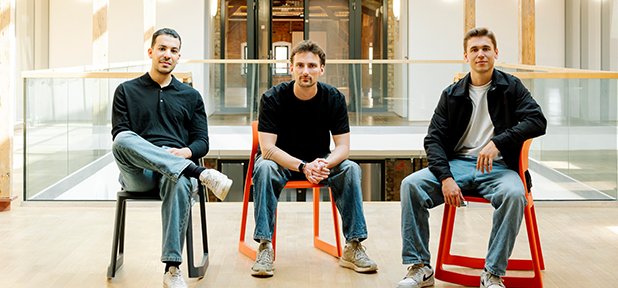 The dsb founders, Sebastian Schmidt, Niclas Kern und Adam Khenissi