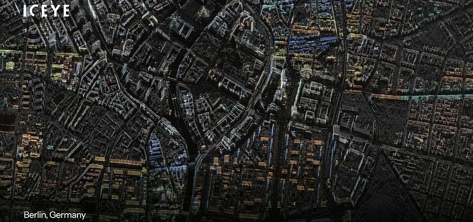 ICEYE SAR satellite image of Berlin