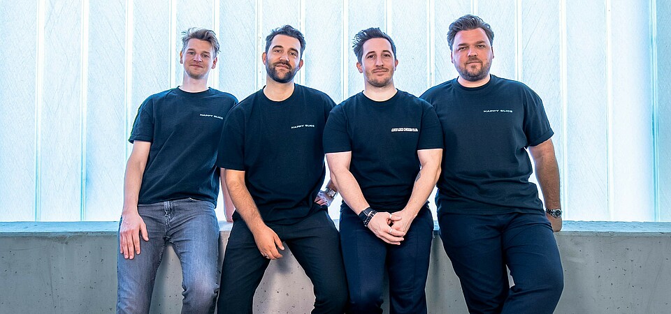 Jonas Meynert, Nono Konopka, Dominic Kluge und Kevin Kock Jonas Meynert, Nono Konopka, Dominic Kluge und Kevin Kock