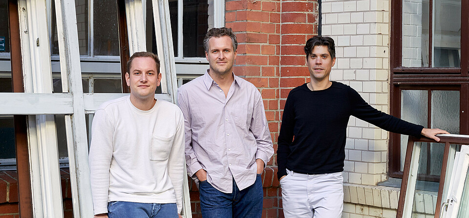 The Enter founders: Max Schroeren, Justus Menten, and Alex Müller