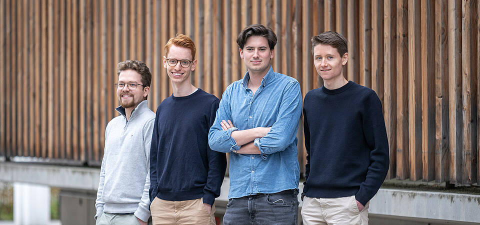 Yannik Prigl, Gregor Weber, Benedict Kurz, and Lucas Hild (from left) founded the company in 2019. Yannik Prigl, Gregor Weber, Benedict Kurz, and Lucas Hild (from left) founded the company in 2019.