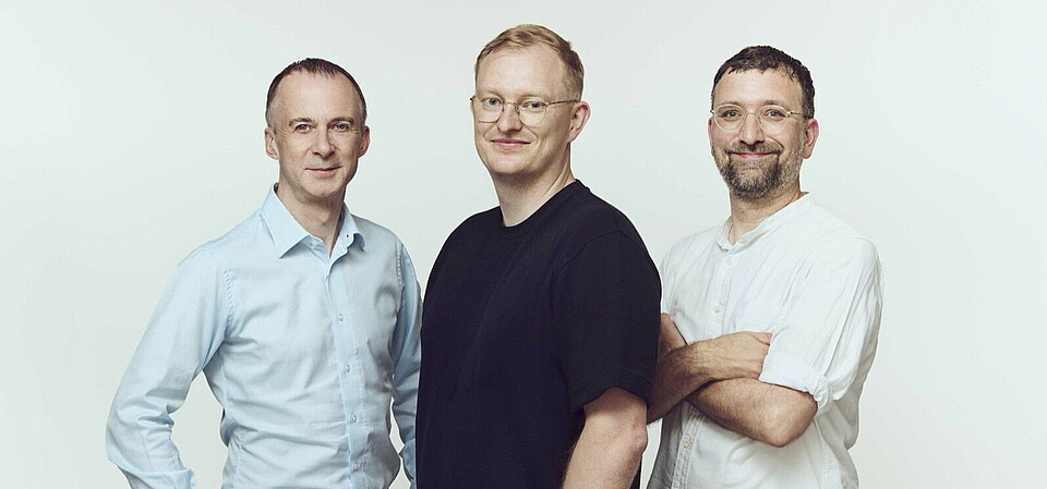 The beatsquares founders, Mark Page (CFO), René Bosch (CEO), Peter Dyllick-Brenzinger (CPTO) The beatsquares founders, Mark Page (CFO), René Bosch (CEO), Peter Dyllick-Brenzinger (CPTO)